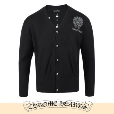 크롬하츠 실버 스티치 말굽 울 가디건