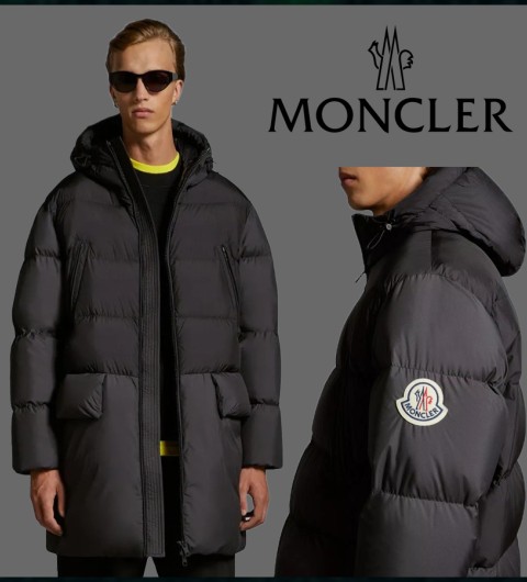 몽클레르 보소나 롱 다운 패딩 자켓 블랙