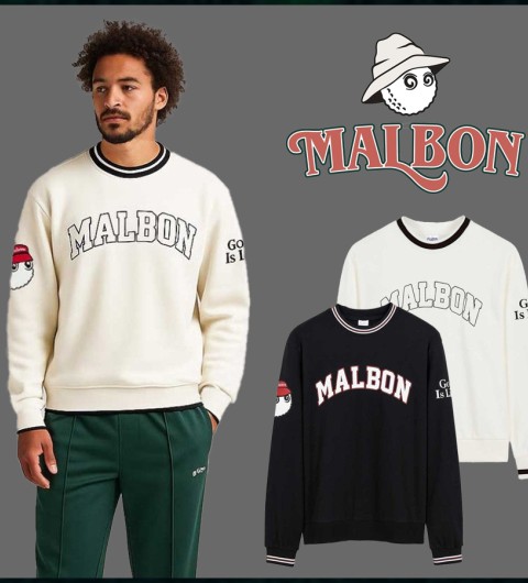 말본 라운드 크루넥 맨투맨 - 2 Color