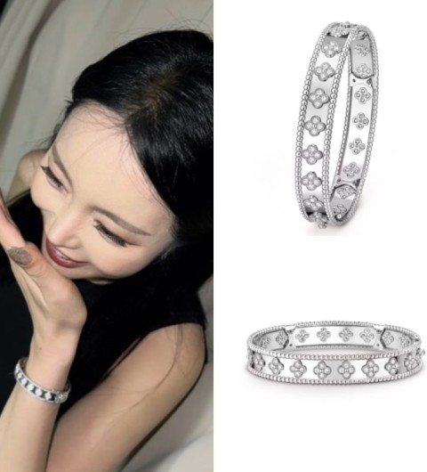 반클리프 뻬를리 클로버 브레이슬릿 (국내공장 AS가능)