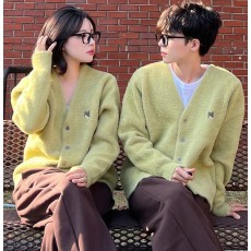 메종키츠네 회색 폭스 모헤어 가디건 (4color) -20436