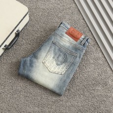 디올 백포켓 엠보로고 스판 워싱 데님진