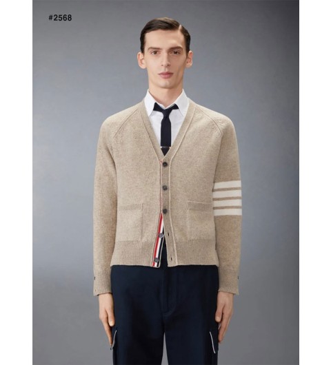 톰브라운 4바 릴렉스 핏 V넥 울 가디건