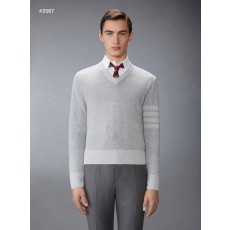 톰브라운 밀라노 4바 울 V넥 니트 - 풀박스