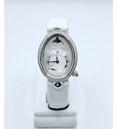 브레게 화이트골드 다이아베젤 문페이즈 레인 드 네이플 -여성용- (국내공장 AS가능)