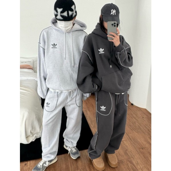 아디다스 레이어드 기모 세트 (2color)-레플리카 사이트 쇼핑몰