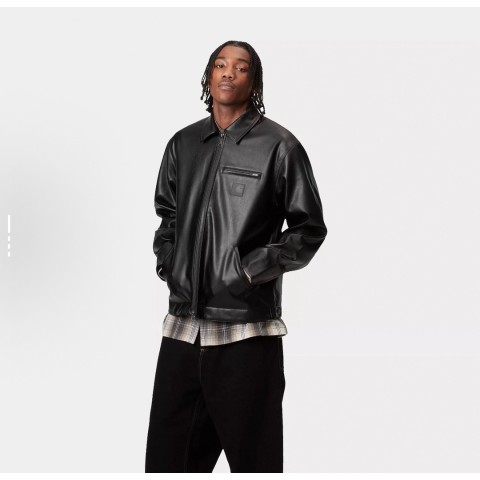 칼하트 WIP 디트로이트 레더자켓