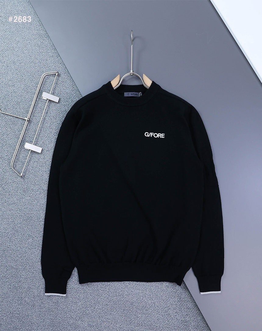 지포어 클래식 이니셜 라운드 니트 - 2 Color