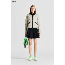 지포어 여성 메탈 글로시 방품 풀 집업 자켓 - 2 Color