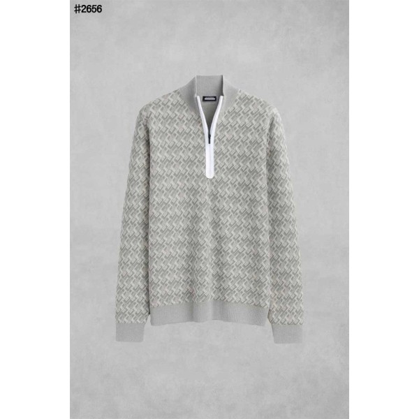 제이린드버그 네이트 브릿지 패턴 하프 집업 니트 스웨터-레플리카 사이트 쇼핑몰