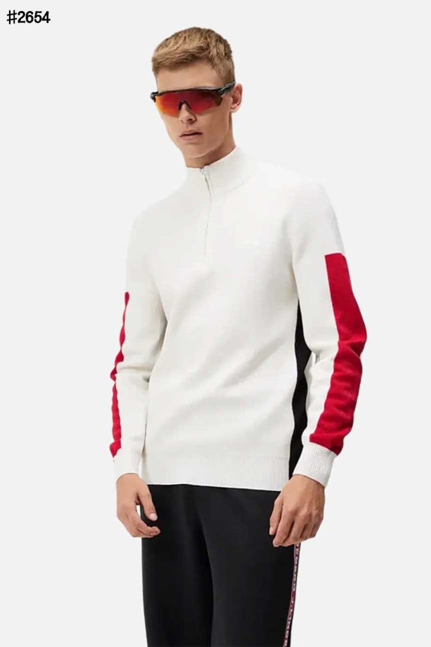 제이린드버그 클라이드 하프 집업 니트 스웨터