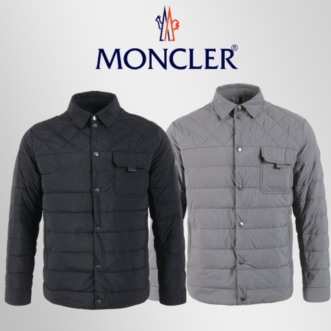 몽클레어 투톤 퀄팅 패딩 셔츠