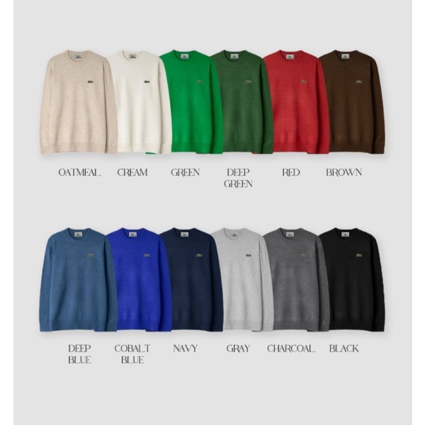 라코스테 워셔블 라운드넥 니트 (12color)-레플리카 사이트 쇼핑몰