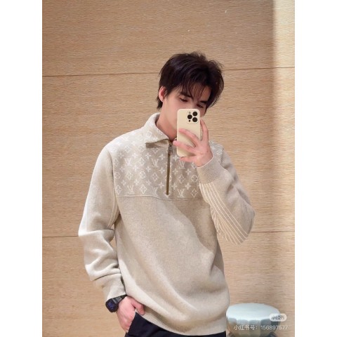 루이비통 하프 집업 풀오버 니트