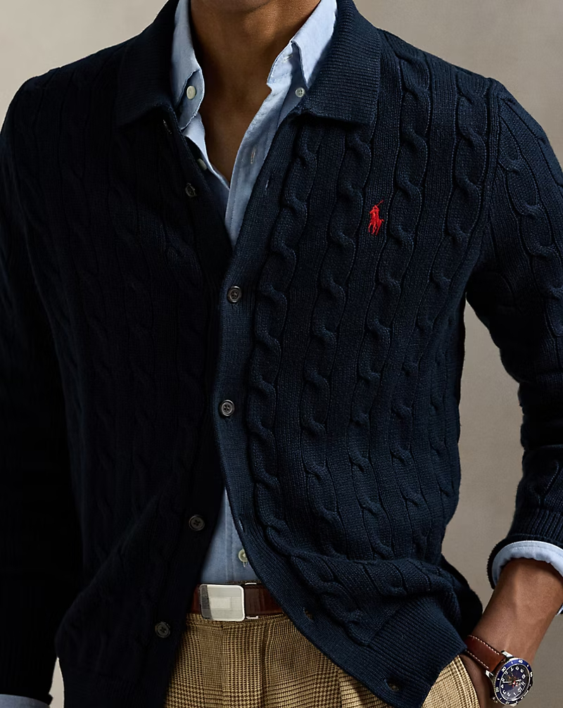 폴로 랄프로렌 케이블 니트 가디건 - 2 Color