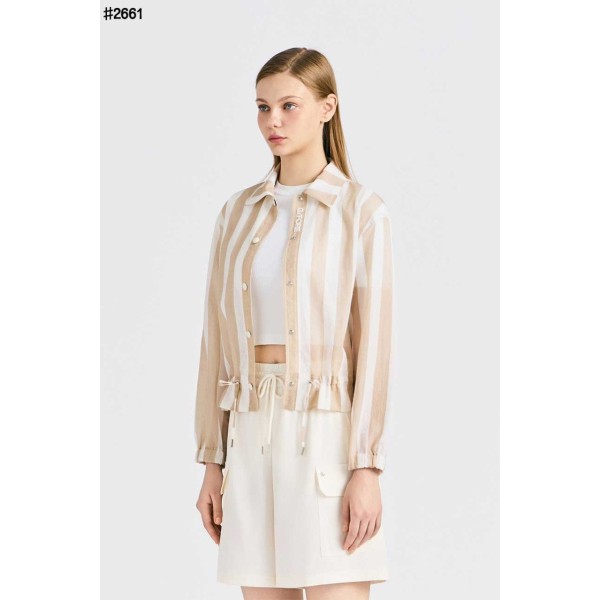 지포어 여성 경량 우븐 스트라이프 셔켓 - 2 Color-레플리카 사이트 쇼핑몰