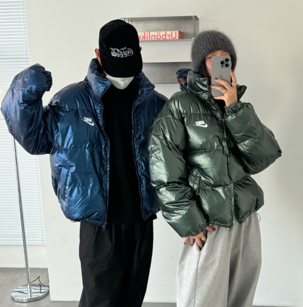 나이키 글로시 푸퍼패딩 (4color)