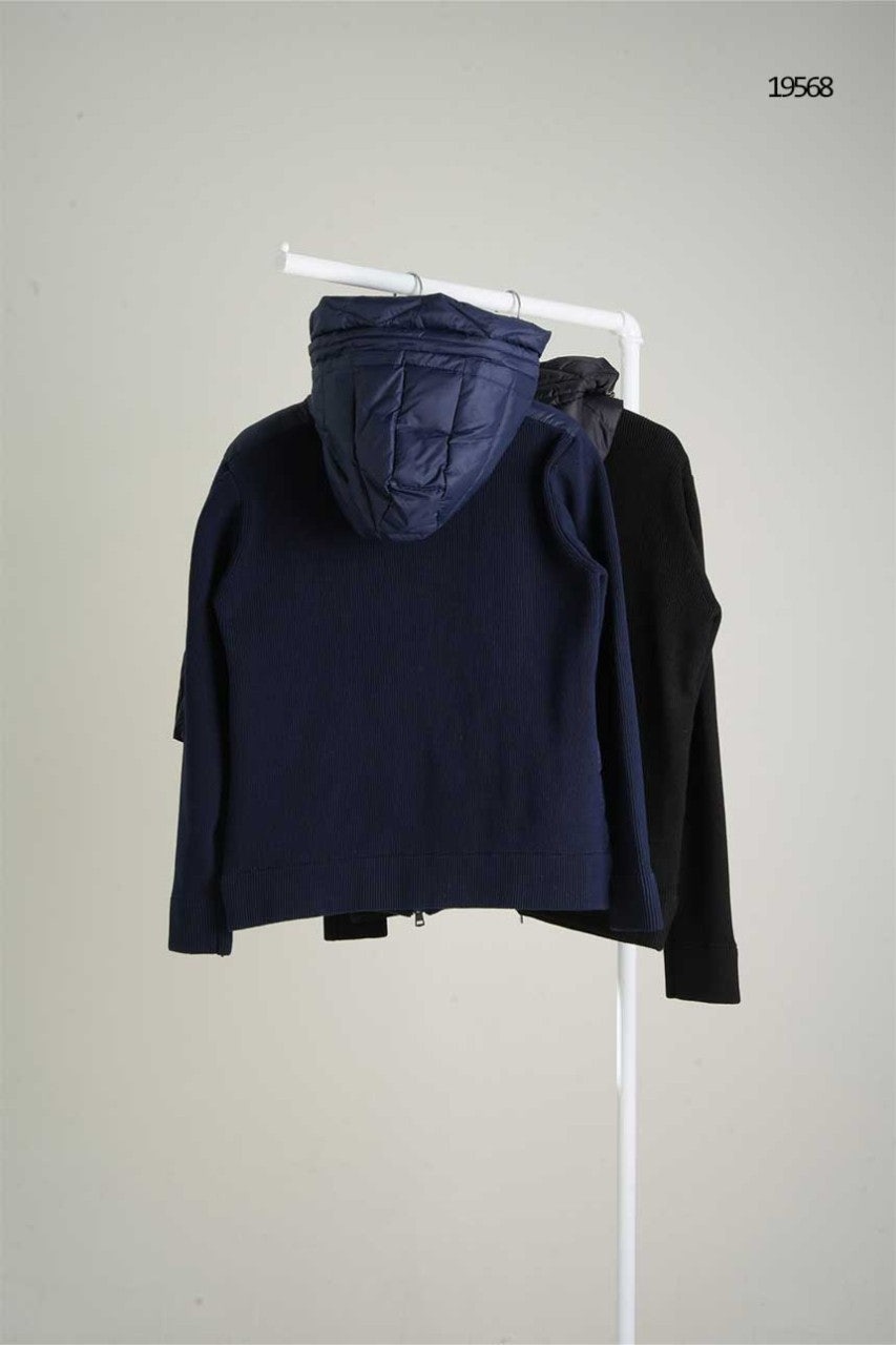 몽클레어 하이브리드 경량 후드 니트패딩 - 2 Color