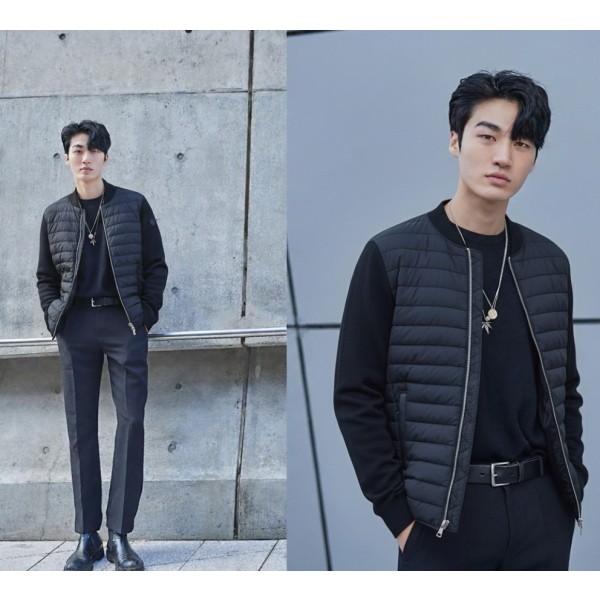 몽클레어 블랙패치 니트 패딩 자켓-레플리카 사이트 쇼핑몰