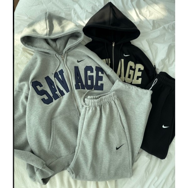나이키 세비지 후드집업 세트 (기모) -2color-레플리카 사이트 쇼핑몰