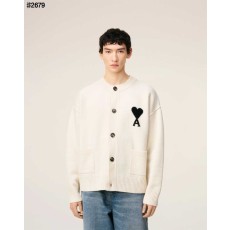 아미 드 꾀흐 블랙 하트 울 자카드 가디건