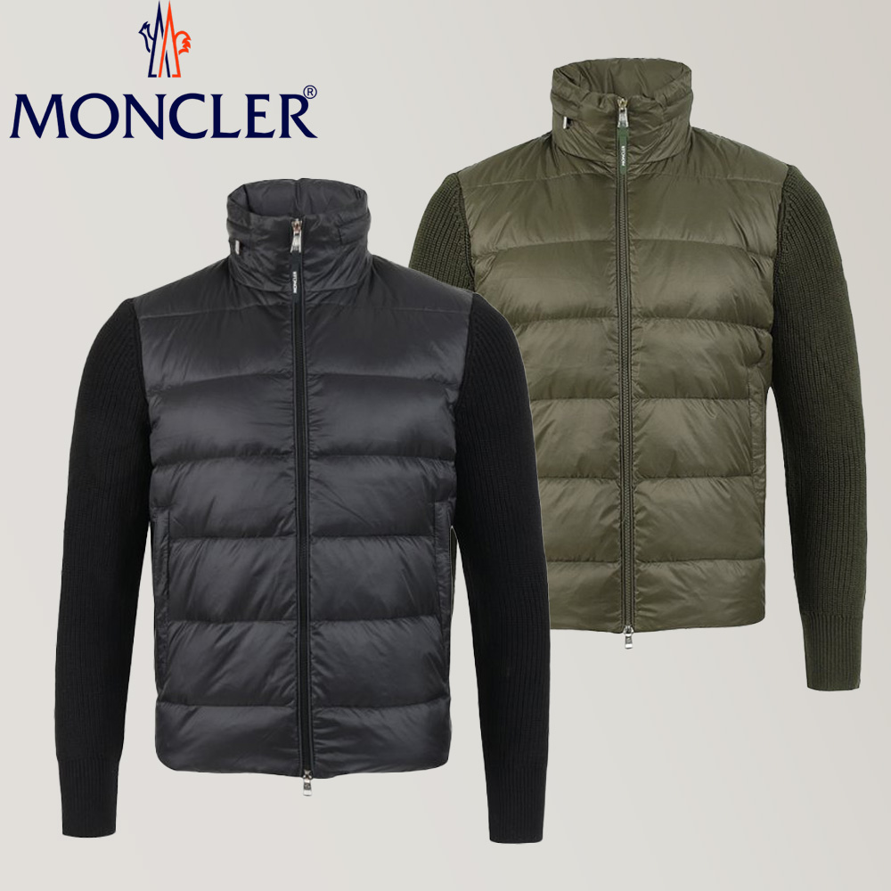 몽클레어 로고 패치 울 덕다운 패딩 자켓 (2color)