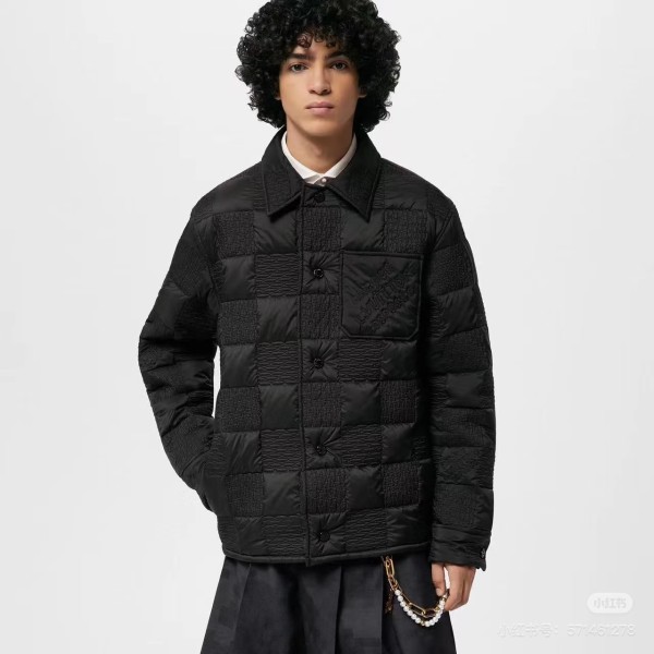 루이비통 다미에 퀄팅 패딩 셔츠 자켓-레플리카 사이트 쇼핑몰