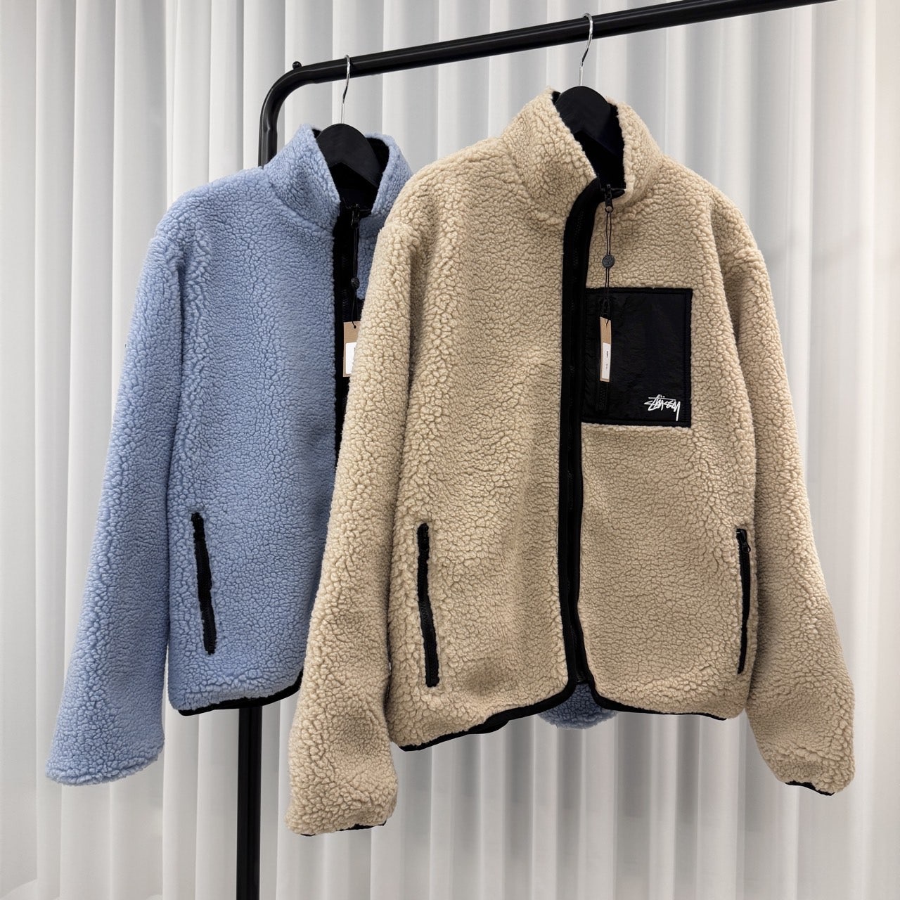 스투시 쉐르파 리버시블(양면) 자켓 (2color)