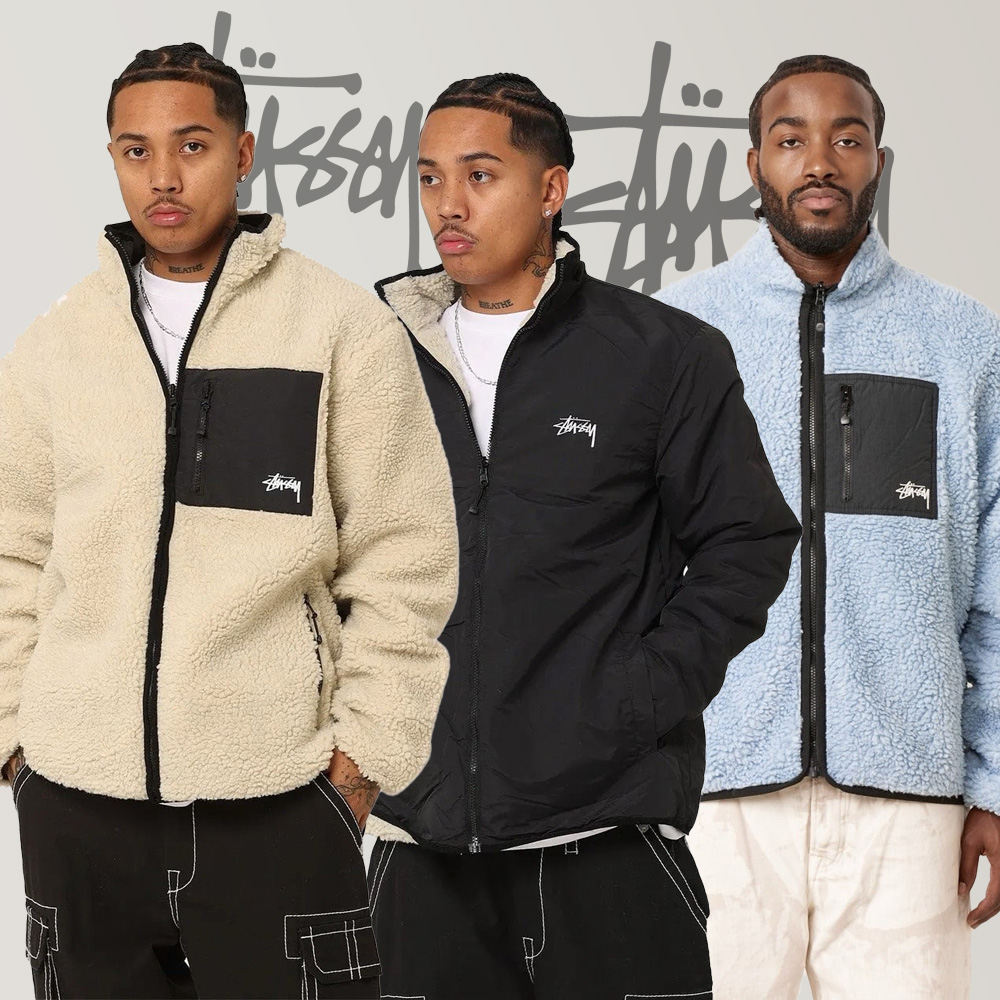 스투시 쉐르파 리버시블(양면) 자켓 (2color)