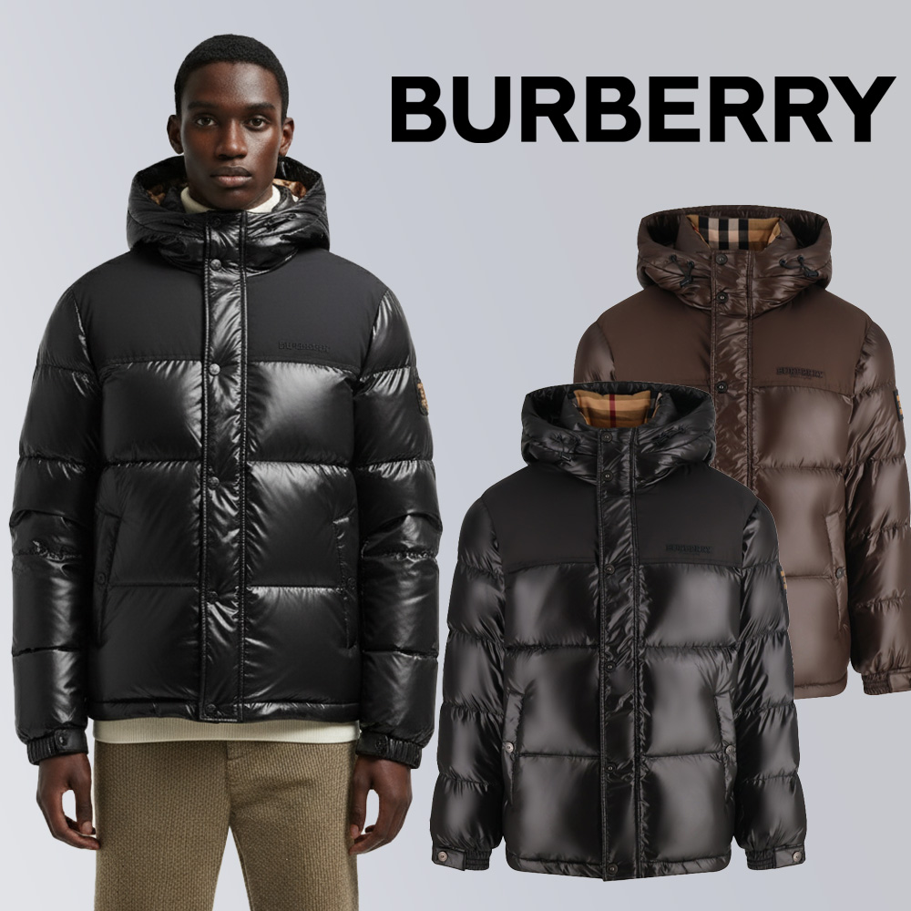 2025 버버리 패치워크 자수로고 구스 다운 패딩 (2color) -정품급-