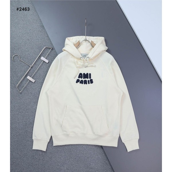 아미 로고 패치 오버핏 후드 맨투맨 - 2 Color-레플리카 사이트 쇼핑몰