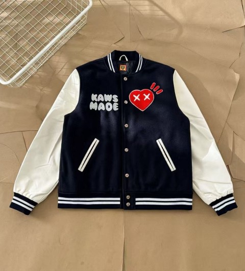 휴먼 메이드 x 카우스 바시티 자켓