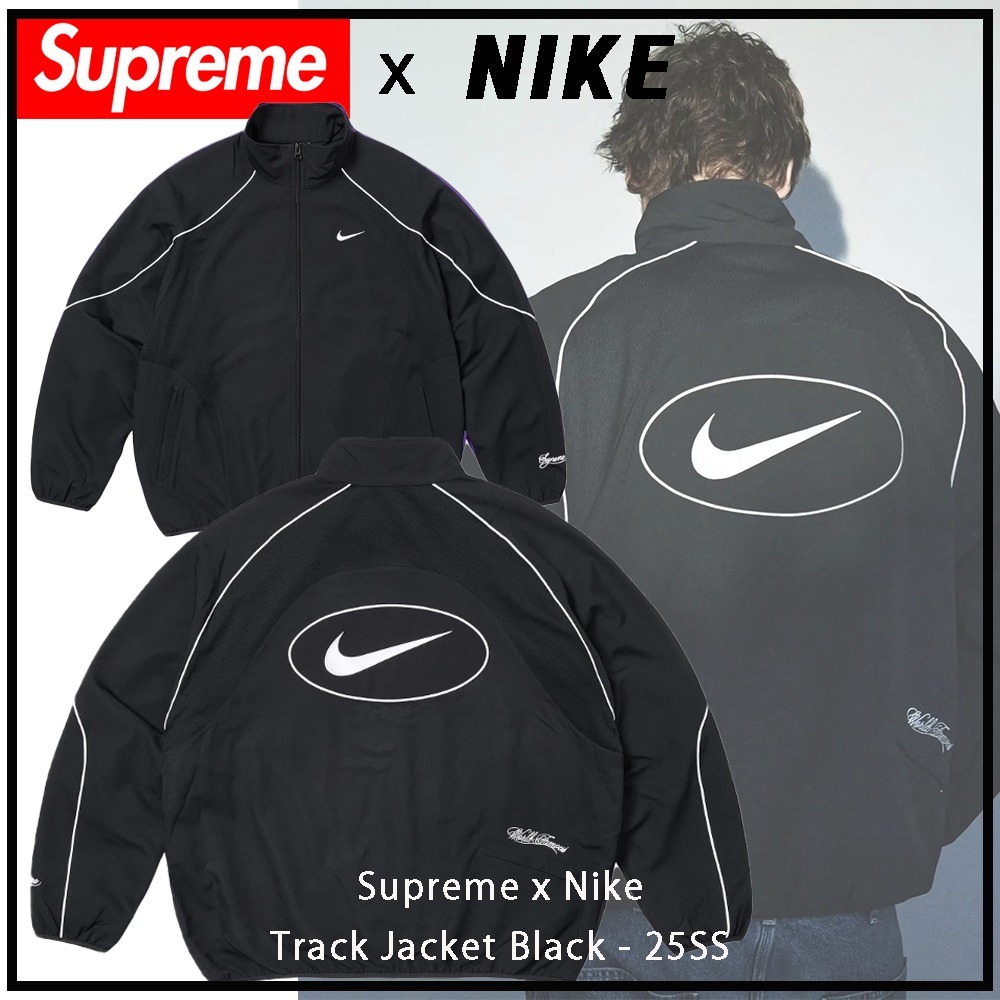 슈프림 x 나이키 트랙 자켓 블랙