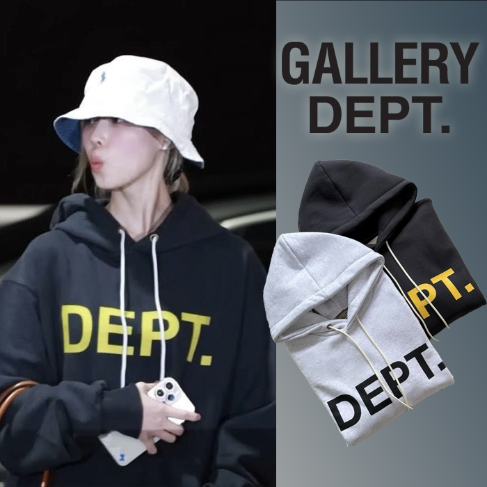 [GALLERY DEPT] 갤러리 디파트먼트 로고 스웨트 후드 (2color) -1:1제작-