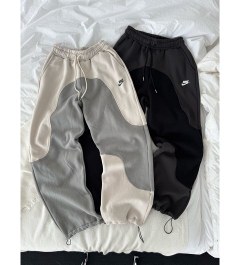나이키 배색 기모팬츠 (2color)