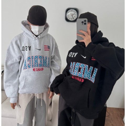 나이키 usa 후드(기모) -2COLOR-