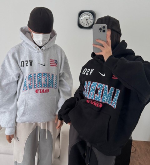 나이키 usa 후드(기모) -2COLOR-