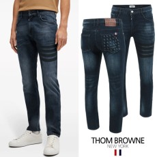 톰브라운 블랙4바 도그 멀티그래픽 융기모 슬림진