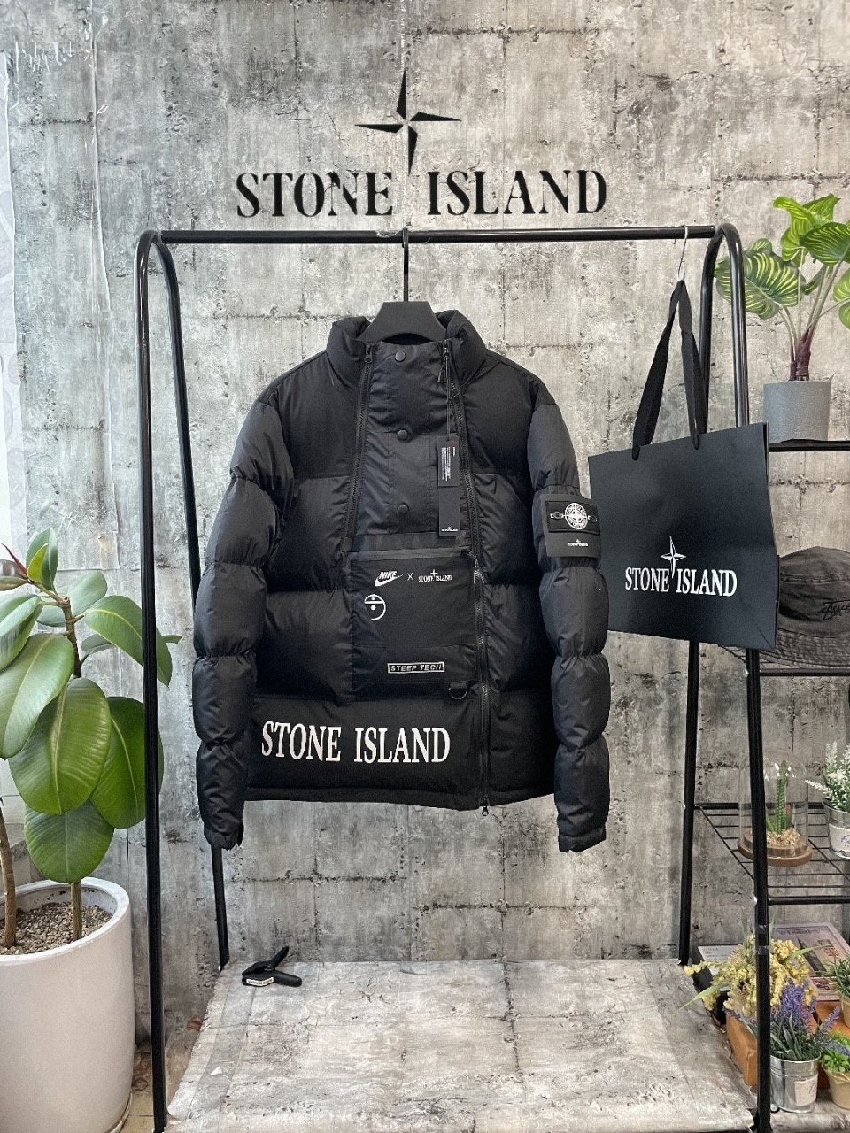 스톤아일랜드 조인트컬러 패딩3 (2color)