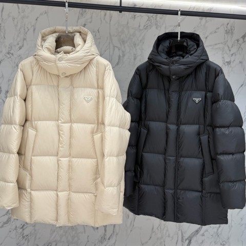 프라다 삼각로고 롱패딩 (2color) -1:1 제작-