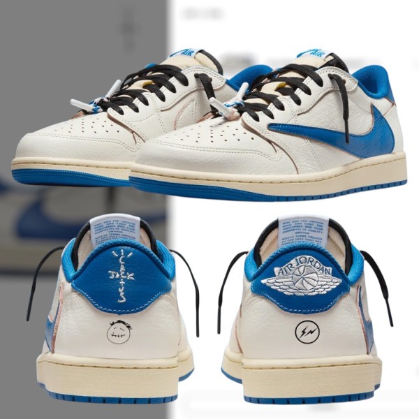 조던 1 x 트래비스 스캇 x 프라그먼트 레트로 로우 OG SP 세일 밀리터리 블루 [정품급]-레플리카 사이트 쇼핑몰