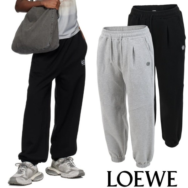 로에베 아나그램 자수 와이드 조거 트레이닝팬츠  (2color)-레플리카 사이트 쇼핑몰