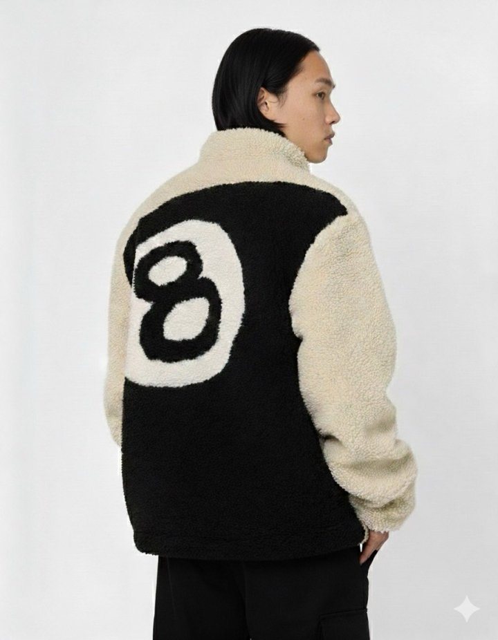 스투시 8볼 셰르파 리버시블 자켓