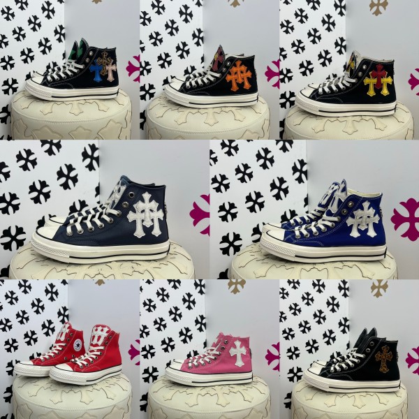 크롬하츠 X 컨버스 커스텀 하이탑 스니커즈 (8color)-레플리카 사이트 쇼핑몰