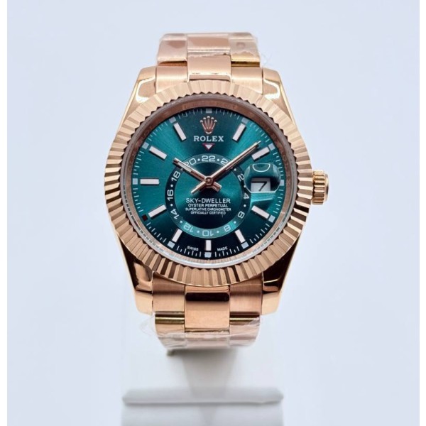 롤렉스 스카이드웰러 로즈골드 금통 블루그린다이얼 42mm(국내공장 AS가능)-레플리카 사이트 쇼핑몰