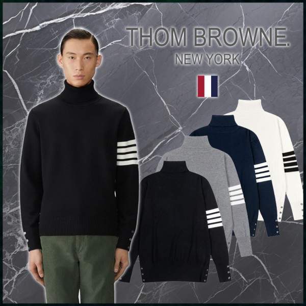 톰브라운 코튼 4바 터틀넥 울 스웨터 - 4 Color-레플리카 사이트 쇼핑몰