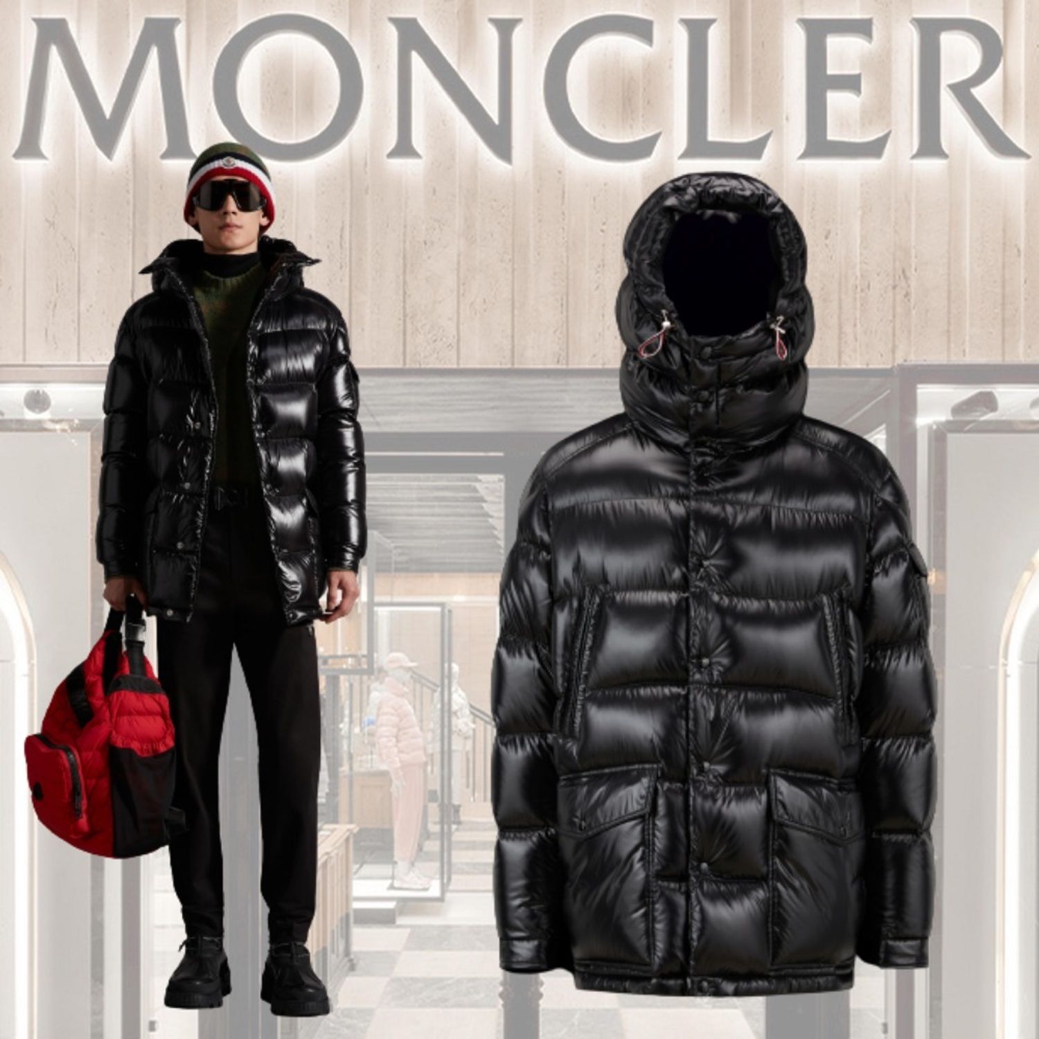 몽클레어 키아블라세 구스다운 후드패딩 - 2 Color