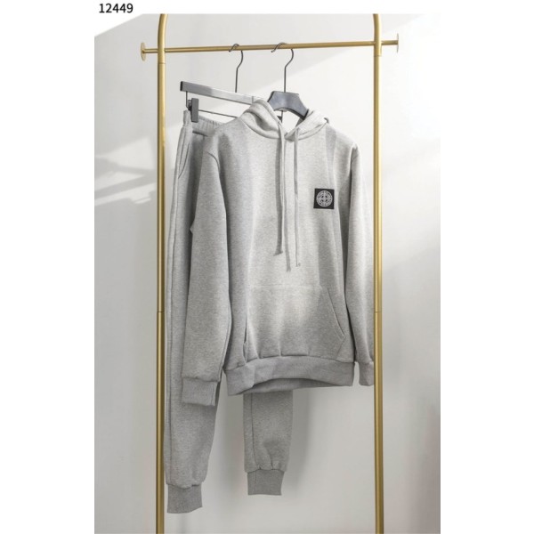 스톤아일랜드 라인 기모 후드티 조거팬츠 트레이닝 세트 - 2 Color-레플리카 사이트 쇼핑몰