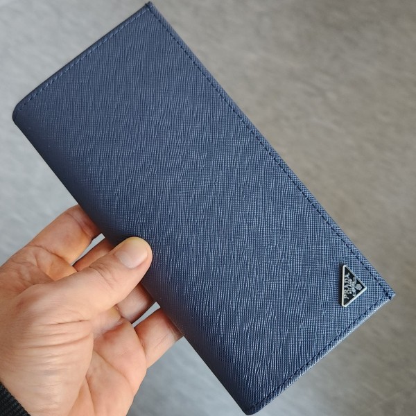 프라다 삼각로고 사피아노 장지갑 - 네이비-레플리카 사이트 쇼핑몰