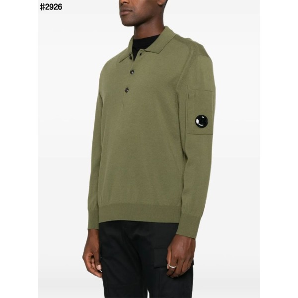 CP컴퍼니 렌즈 패치 메리노 울 니트 폴로 - 3 Color-레플리카 사이트 쇼핑몰